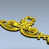 Рельефный картуш в стиле рокайль - 3D модель STL для ЧПУ