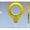 Крылатый картуш - декоративная 3D модель STL для ЧПУ