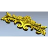 Rococo floral cartouche STL for CNC