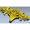 Rose Acanthus Crest - STL 3D model for CNC carving
