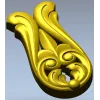 Акантовая вертикальная накладка - 3D модель STL для ЧПУ