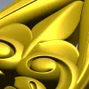 Акантовая вертикальная накладка - 3D модель STL для ЧПУ