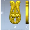 Акантовая вертикальная накладка - 3D модель STL для ЧПУ