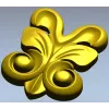 Декоративный картуш в растительном стиле - stl модель для ЧПУ