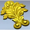 Acanthus Leaf Vertical Ornament STL for CNC