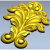 Acanthus Leaf Vertical Ornament STL for CNC