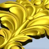 Acanthus Leaf Vertical Ornament STL for CNC