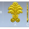 Acanthus Leaf Vertical Ornament STL for CNC