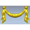 Baroque Ribbon Swag STL 3D Model for CNC