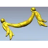 Baroque Ribbon Swag STL 3D Model for CNC