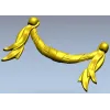 Baroque Ribbon Swag STL 3D Model for CNC