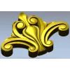 Картуш Флоренция - stl модель для ЧПУ, акантовый декор