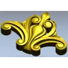 Картуш Флоренция - stl модель для ЧПУ, акантовый декор