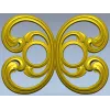 Baroque Twin-Scroll Applique STL for CNC