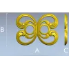 Baroque Twin-Scroll Applique STL for CNC