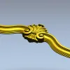 Rococo Acanthus Crest STL 3D Model for CNC