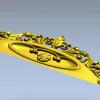 Декоративное навершие в стиле рокайль - stl модель для ЧПУ