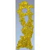 Вертикальная декоративная накладка в стиле рококо - stl модель для ЧПУ
