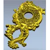 Baroque Rosette Applique STL for CNC