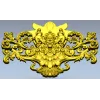 Барочный картуш с маской и нимфами - STL модель для ЧПУ