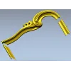 Верхний картуш в стиле рококо - STL модель для ЧПУ