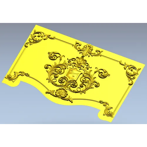 Baroque Acanthus Cartouche STL