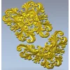Baroque Acanthus Cartouche - High-Relief STL Model for CNC