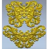 Baroque Acanthus Cartouche - High-Relief STL Model for CNC