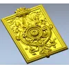 Cherubic Medallion Relief STL