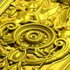 Cherubic Medallion Relief STL