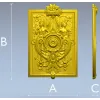 Cherubic Medallion Relief STL