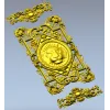 Декоративная панель с львиным медальоном - 3D модель STL для ЧПУ