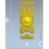 Декоративная панель с львиным медальоном - 3D модель STL для ЧПУ