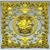 Rose Medallion Vine Panel - STL 3D model for CNC milling