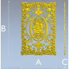 Rose Medallion Vine Panel - STL 3D model for CNC milling