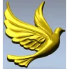 Dove Relief STL - Decorative 3D Model for CNC