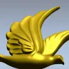 Dove Relief STL - Decorative 3D Model for CNC