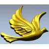 Dove Relief STL - Decorative 3D Model for CNC