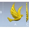 Dove Relief STL - Decorative 3D Model for CNC