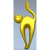 STL модель "Кошачья грация" - 3D модель stl для ЧПУ