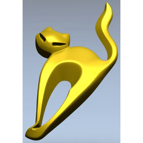 STL модель "Кошачья грация" - 3D модель stl для ЧПУ
