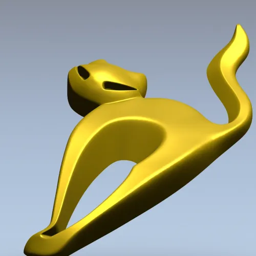 STL модель "Кошачья грация" - 3D модель stl для ЧПУ