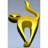 STL модель "Кошачья грация" - 3D модель stl для ЧПУ
