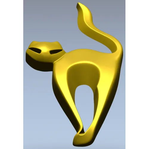 STL модель "Кошачья грация" - 3D модель stl для ЧПУ