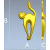 STL модель "Кошачья грация" - 3D модель stl для ЧПУ