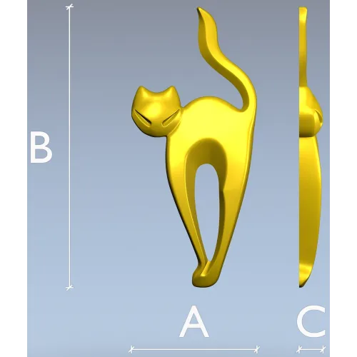 STL модель "Кошачья грация" - 3D модель stl для ЧПУ