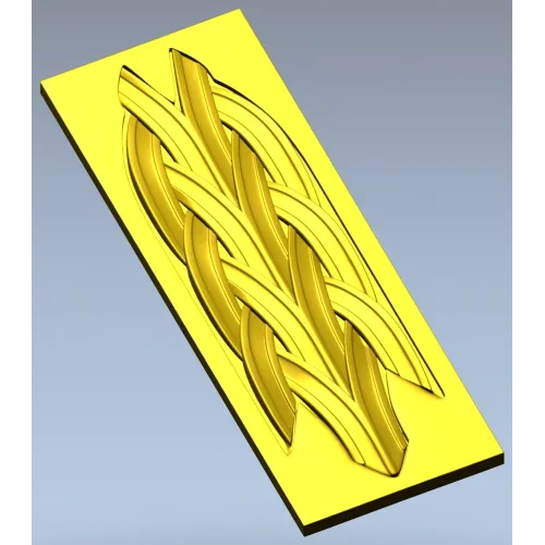 Braided Vertical Panel STL for CNC Router