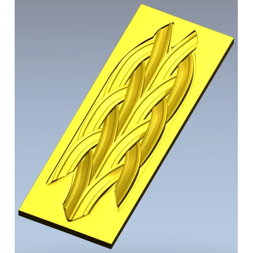 Braided Vertical Panel STL for CNC Router