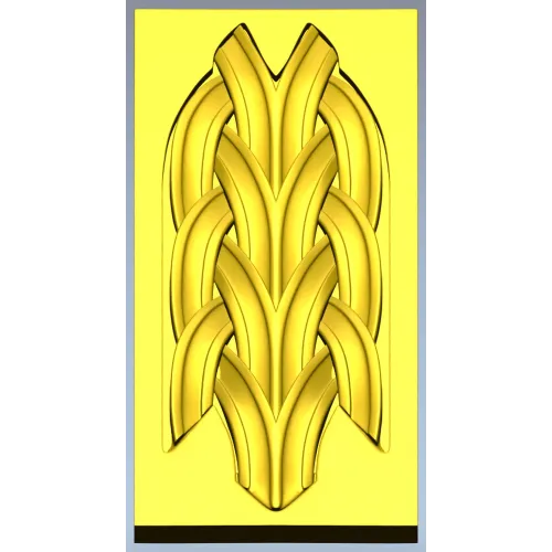 Braided Vertical Panel STL for CNC Router
