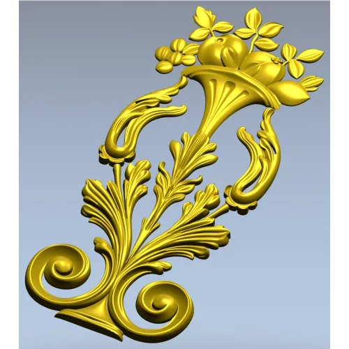 Акантовая ваза - 3D stl модель для ЧПУ
